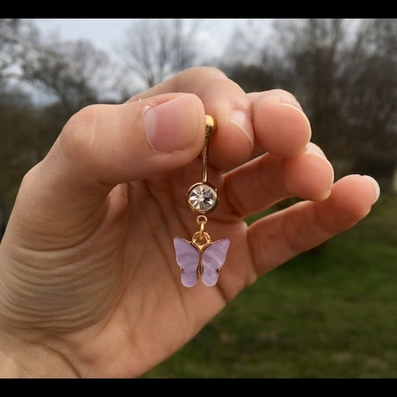 Butterfly Belly Button Rings - Picture 4 of 5